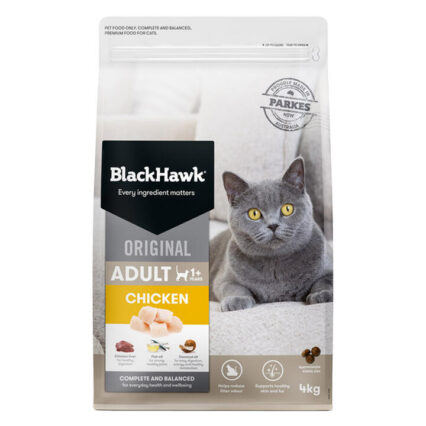Black Hawk Original Adult 1+ Chicken Dry Cat Food 4 Kg