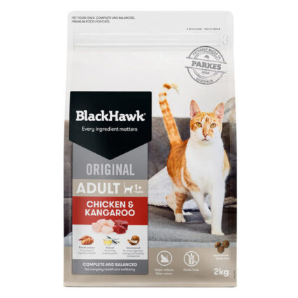 Black Hawk Original Adult 1+ Chicken & Kangaroo Dry Cat Food 2 Kg