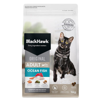 Black Hawk Original Adult 1+ Ocean Fish Dry Cat Food 4 Kg