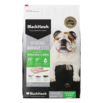 Black Hawk Original Adult Chicken & Rice Dry Dog Food 10 Kg