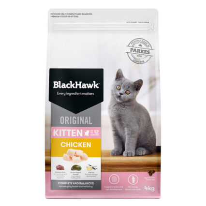 Black Hawk Original Kitten Chicken Dry Cat Food 4 Kg