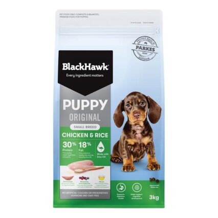 Black Hawk Original Puppy Small Breed Chicken & Rice Dry Dog Food 3 Kg