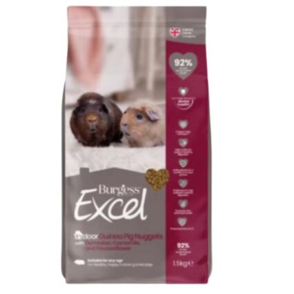 Burgess Excel Indoor Guinea Pig Nuggets With Dandelion And Chamomile