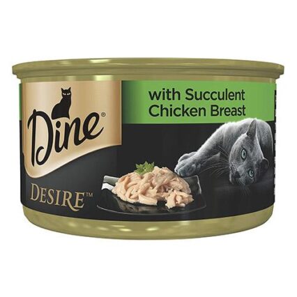 Dine Desire Wet Cat Food With Succulent Chicken Breast 85 Gms 85gm 24 Cans