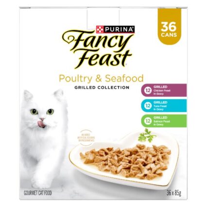Fancy Feast Grilled Poultry And Seafood Collection Variety Pack Wet Cat Food Cans