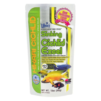 Hikari Sinking Cichlid Excel Floating Fish Food - Mini 342 Gm