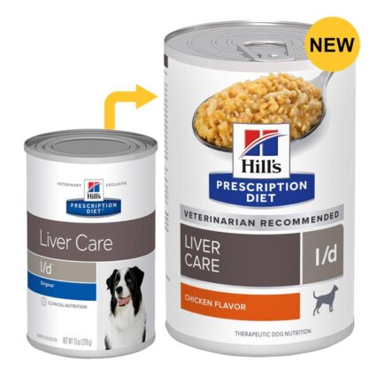 Hill's Prescription Diet Canine L/D Liver Care Original Flavour Wet Dog Food 370gm 12 Cans