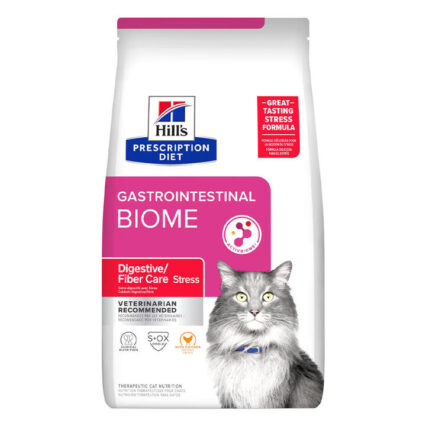 Hill's Prescription Diet Gastrointestinal Biome Digestive/Fiber Care Stress With Chicken Dry Cat Food 1.8 Kg