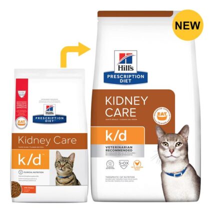Hill's Prescription Diet K/D Kidney Care With Chicken Dry Cat Food 3.85 Kg