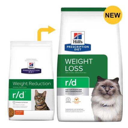 Hill's Prescription Diet R/D Weight Loss Chicken Flavour Dry Cat Food 3.9 Kg
