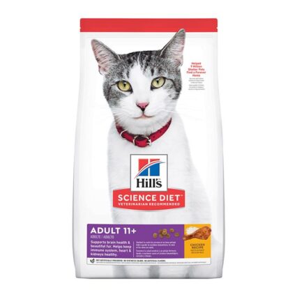 Hill's Science Diet Adult 11+ Chicken Recipe Dry Cat Food 1.58 Kg