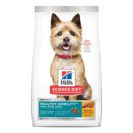 Hill's Science Diet Healthy Mobility Small Bites Adult Chicken Meal, Brown Rice & Barley Recipe Dry Dog Food 1.81 Kg