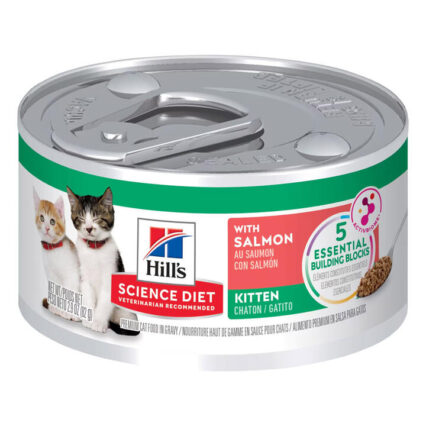 Hill's Science Diet Kitten With Salmon Wet Cat Food 82gm 24 Cans