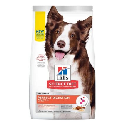 Hill's Science Diet Perfect Digestion Adult 1-6 Chicken, Brown Rice & Whole Oats Recipe Dry Dog Food 9.98 Kg