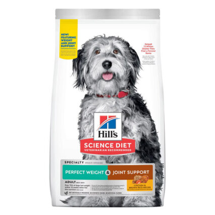 Hill's Science Diet Perfect Weight & Joint Support Adult Chicken & Brown Rice Recipe Dry Dog Food 1.58 Kg