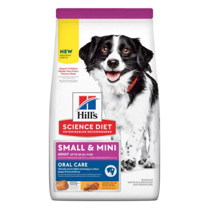 Hill's Science Diet Small & Mini Adult Oral Care Chicken, Rice & Barley Recipe Dry Dog Food 5.67 Kg