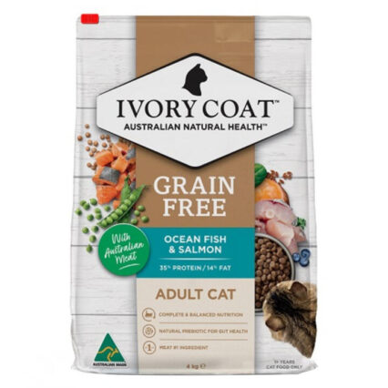 Ivory Coat Grain Free Adult Ocean Fish & Salmon Dry Cat Food 4 Kg