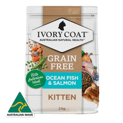 Ivory Coat Grain Free Kitten Ocean Fish & Salmon Dry Cat Food 2 Kg