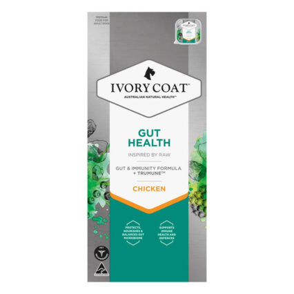 Ivory Coat Inspired By Raw Gut Health Chicken Wet Dog Food 100gm 9 Pack