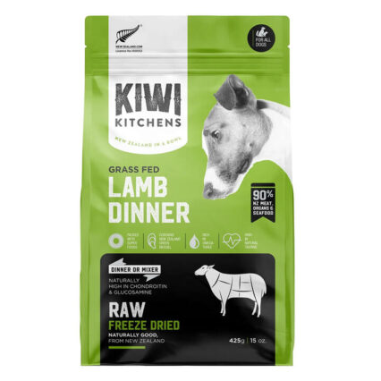 Kiwi Kitchens Freeze-Dried Dog Food Lamb Dinner 425 Gm