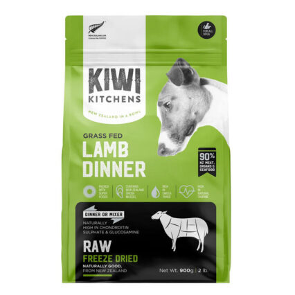 Kiwi Kitchens Freeze-Dried Dog Food Lamb Dinner 900 Gm