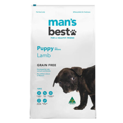 Mans Best Puppy Lamb Grain Free Dry Dog Food 12 Kg