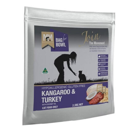 Meals For Meows (Mfm) Kangaroo & Turkey With Coconut Oil Dry Cat Food 2.5 Kg