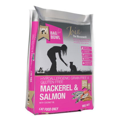 Meals For Meows (Mfm) Mackerel & Salmon With Coconut Oil Dry Cat Food 9 Kg