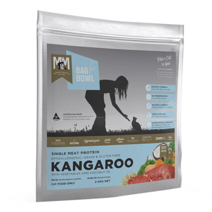 Meals For Meows (Mfm) Single Protein Kangaroo With Vegetables And Coconut Oil Dry Cat Food 2.5 Kg