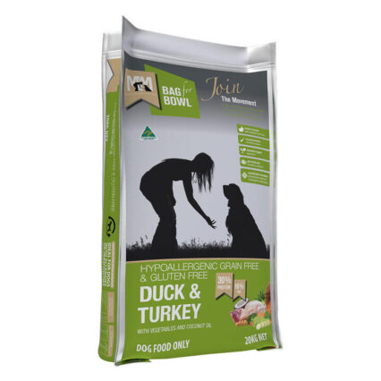 Meals For Mutts (Mfm) Duck & Turkey With Vegetables And Coconut Oil Dry Dog Food 20 Kg