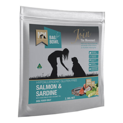 Meals For Mutts (Mfm) Hypoallergenic Gluten Free Salmon & Sardine With Vegetables And Coconut Oil Dry Dog Food 2.5 Kg