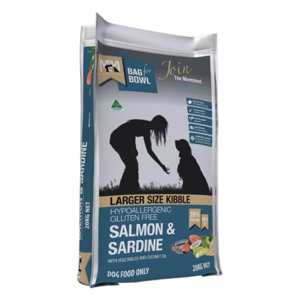 Meals For Mutts (Mfm) Large Size Kibble Salmon & Sardine With Vegetables And Coconut Oil Dry Dog Food 20 Kg