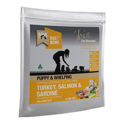 Meals For Mutts (Mfm) Puppy & Whelping Turkey, Salmon & Sardine With Vegetables And Coconut Oil Dry Dog Food 2.5 Kg