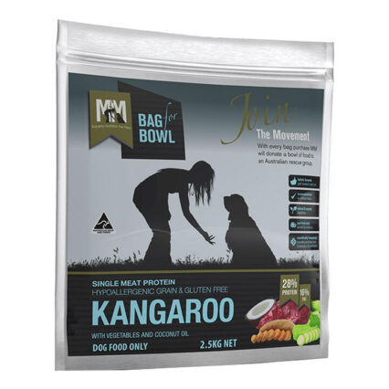 Meals For Mutts (Mfm) Single Meat Protein Kangaroo With Vegetables And Coconut Oil Dry Dog Food 2.5 Kg