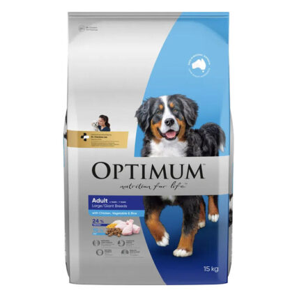Optimum Adult Large/Giant Breeds With Chicken, Vegetable & Rice Dry Dog Food 15 Kg