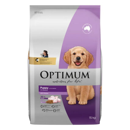 Optimum Puppy All Breeds With Chicken Dry Dog Food 15 Kg
