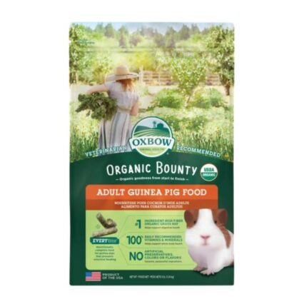 Oxbow Organic Bounty Adult Guinea Pig Food With Organic Grass Hay
