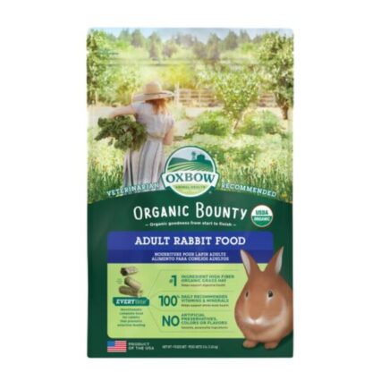 Oxbow Organic Bounty Adult Rabbit Food With Organic Grass Hay