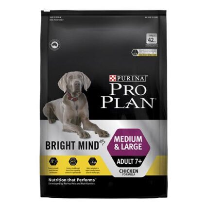 Pro Plan Bright Mind Adult 7+ Medium & Large Breed Dry Dog Food 12 Kg