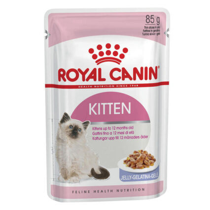 Royal Canin Kitten Chunks In Jelly Pouches Wet Cat Food 85 Gms 12 Pack