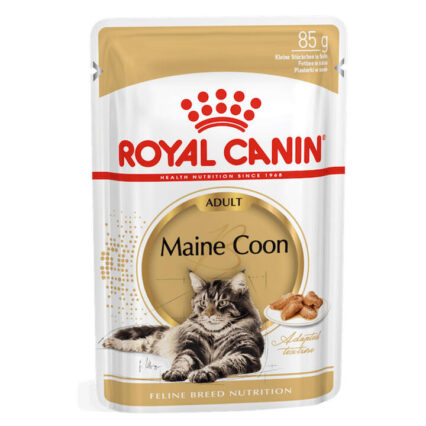 Royal Canin Maine Coon In Gravy Adult Over 15 Months Pouches Wet Cat Food 85 Gms 12 Pack