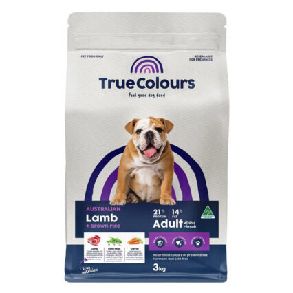 True Colours Lamb And Brown Rice Adult Dry Dog Food 3 Kg