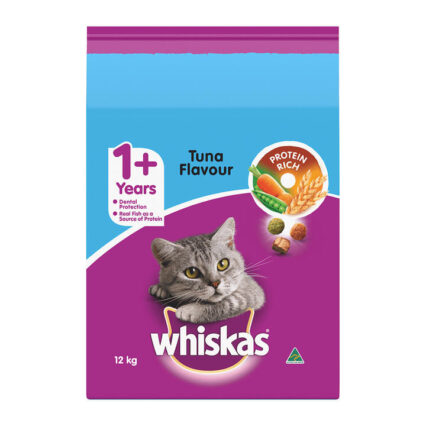 Whiskas Adult 1+ Years Tuna Flavour Dry Cat Food 12 Kg
