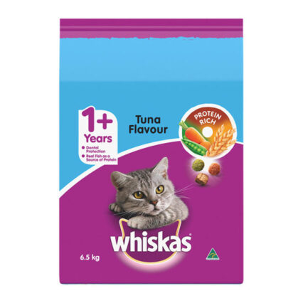 Whiskas Adult 1+ Years Tuna Flavour Dry Cat Food 6.5 Kg
