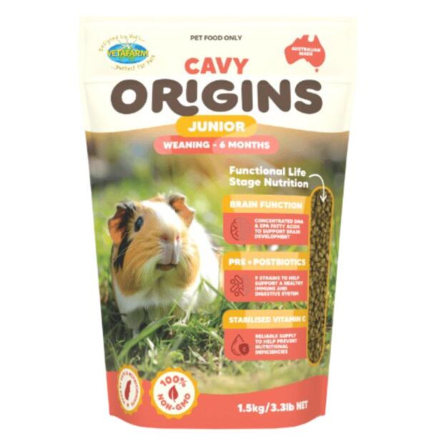 Vetafarm Origins Junior Cavy Guinea Pig Pellet Food | Pet Food Reviews ... - Jax Guinea Pig Pellet Nutritional Information