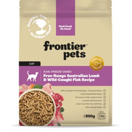 Frontier Pets Adult Lamb And Wild Caught Fish Freeze Dried Cat Food