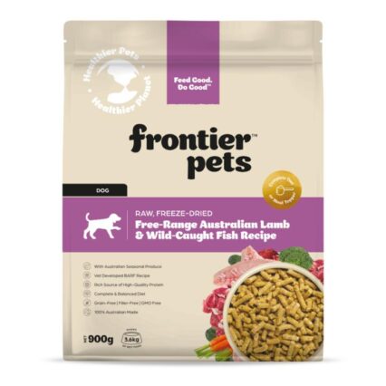 Frontier Pets Adult Lamb And Wild Caught Fish Freeze Dried Dog Food