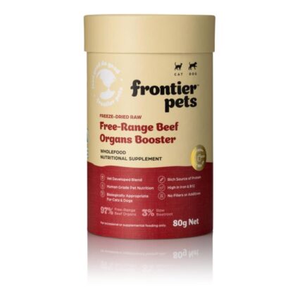 Frontier Pets Freeze Dried Raw Beef Organs Booster For Dogs And Cats