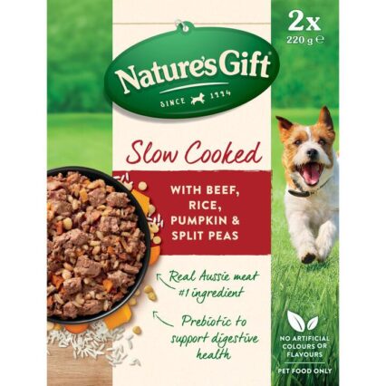 Natures Gift Slow Cooked Beef Rice Pumpkin Split Peas Chilled Dog Food