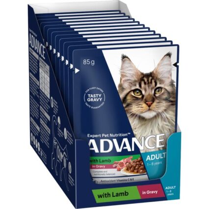Advance Lamb In Gravy Adult Wet Cat Food Pouch